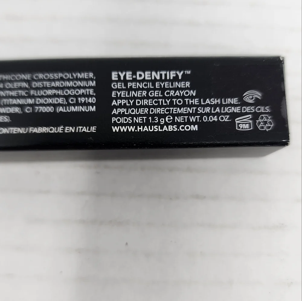 New No Smudge Haus Labs by Lady Gaga Eye-Dentify Eyeliner Gel Pencil Burn‎